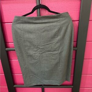 Ann Taylor Elegant Gray Pencil Skirt